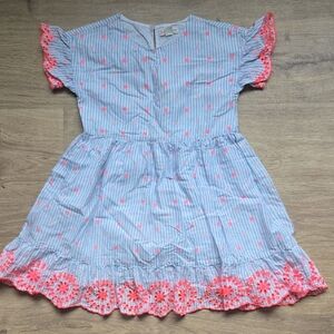 Crewcuts Blue and Pink Floral Dress